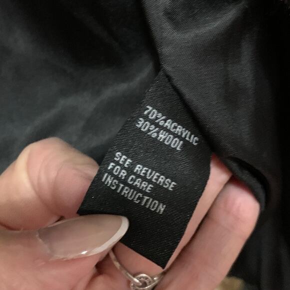 Cliche' Nordstrom Faux Fur Leopard Pink Fur Collar Short Jacket Wool/acrylic XS - Picture 5 of 8